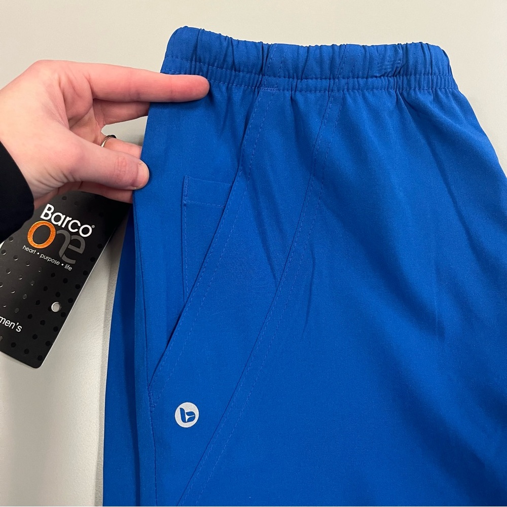 NWT Barco One Uniforms Royal Blue Men's Scrub Pants Size S - Picture 3 of 10